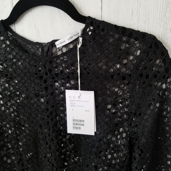 NWT & Other Stories Lace Top Size 6 Small - Picture 3 of 8